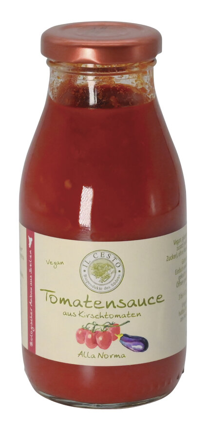 Tomatensauce aus Kirschtomaten Alla Norma