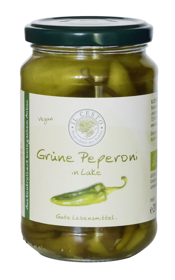 Grüne Peperoni in Lake