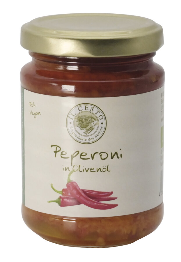 Peperoni in Olivenöl