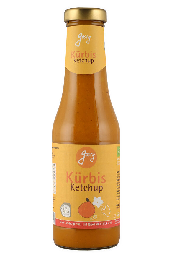 Kürbis-Ketchup mit Hokkaidokürbis, ohne Tomate, vegan, weniger Zucker