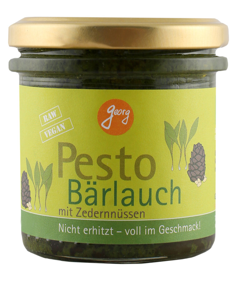 Pesto Bärlauch aus zertifizierter Wildsammlung mit Zedernüssen
