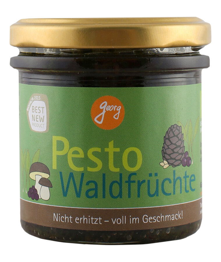Pesto Waldfrüchte mit Wildheidelbeeren, Maronen, Steinpilzen