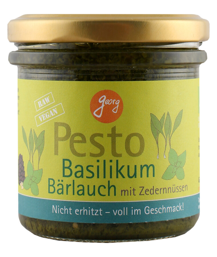 Pesto Basilikum mit Wildbärlauch Nicht erhitzt - voll im Geschmack