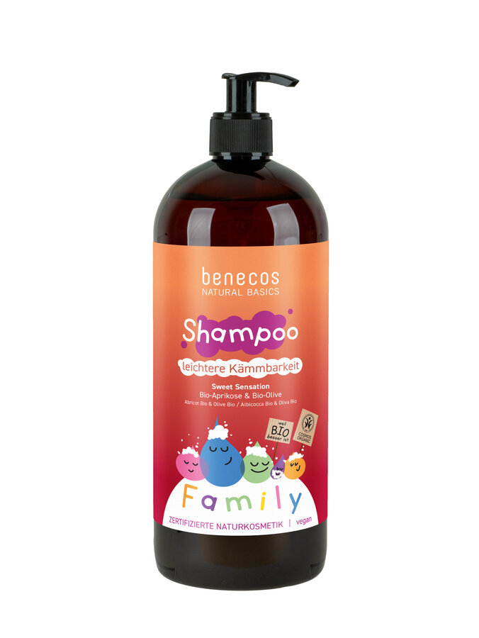 Natural Shampoo FAMILY SIZE Sweet Sensation Aprikose & Olive