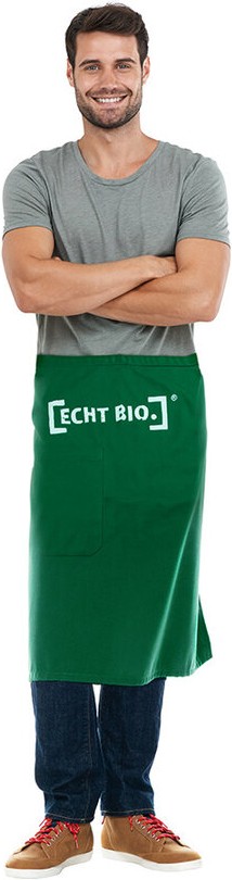 Bistroschürze, Bio-Baumwolle, grün