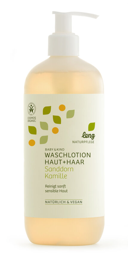 Baby & Kind Waschlotion Haut + Haar Sanddorn Kamille