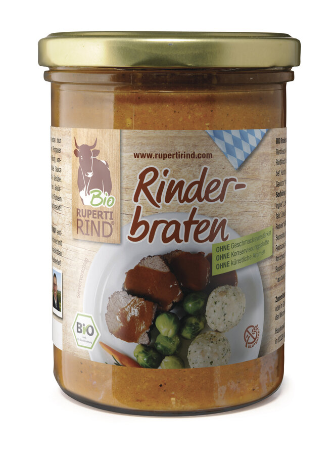 Rinderbraten mit Sauce