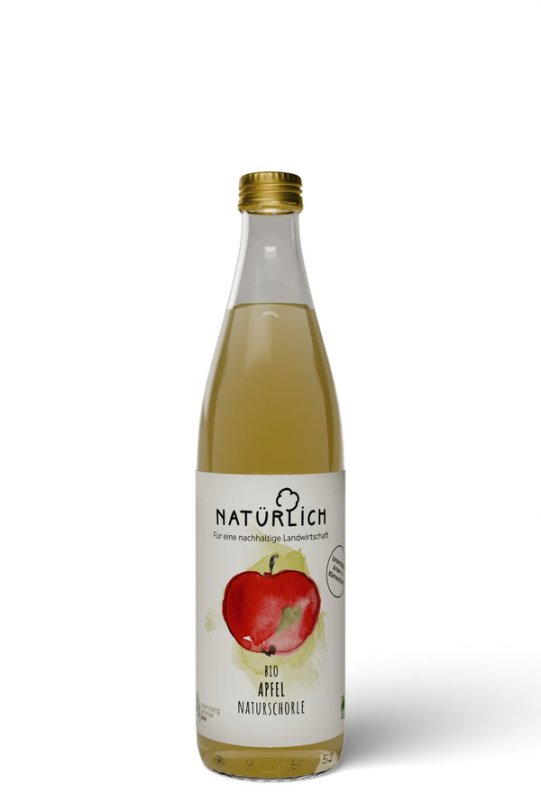 Apfel Schorle - naturtrübe Schorle aus Direktsaft aus Äpfel vom eigenen Anbau am