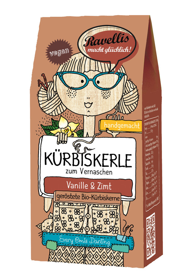 EVERY OMIS DARLING" Geröstete Bio-Kürbiskerne veredelt mit Vanille & Zimt