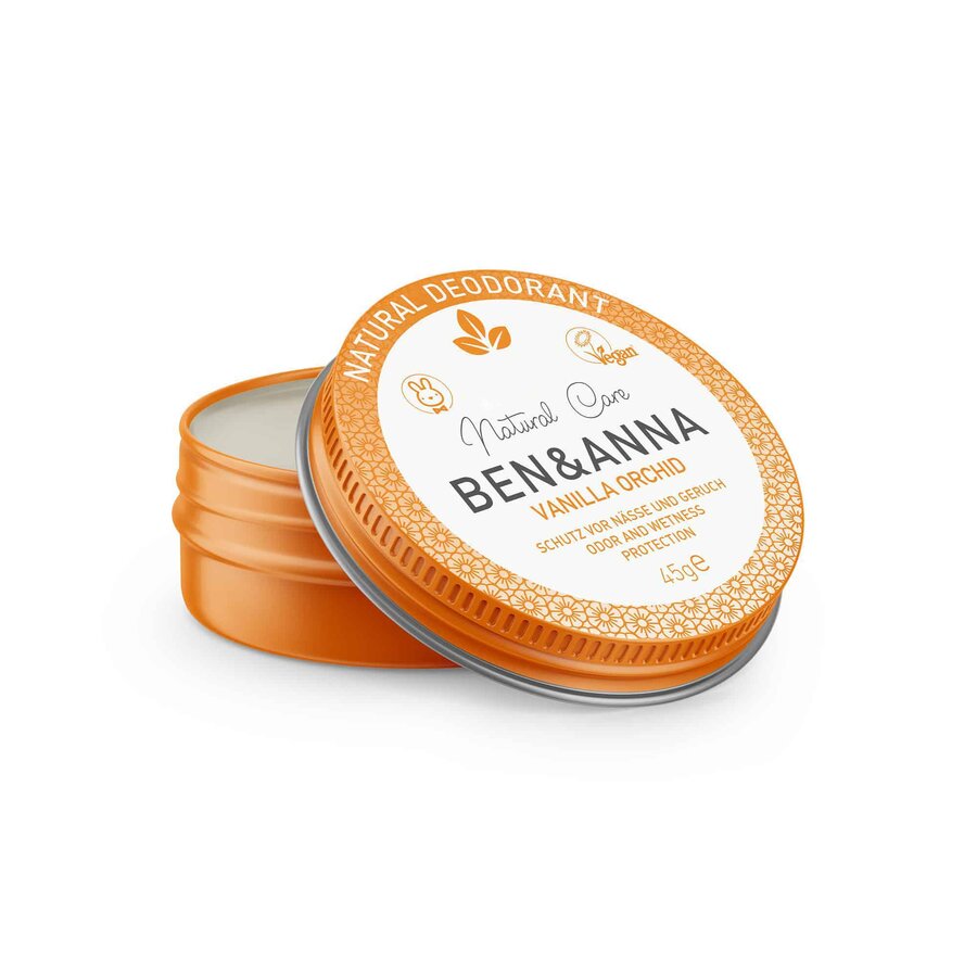 Deocreme in der Weißblechdose Vanilla Orchid