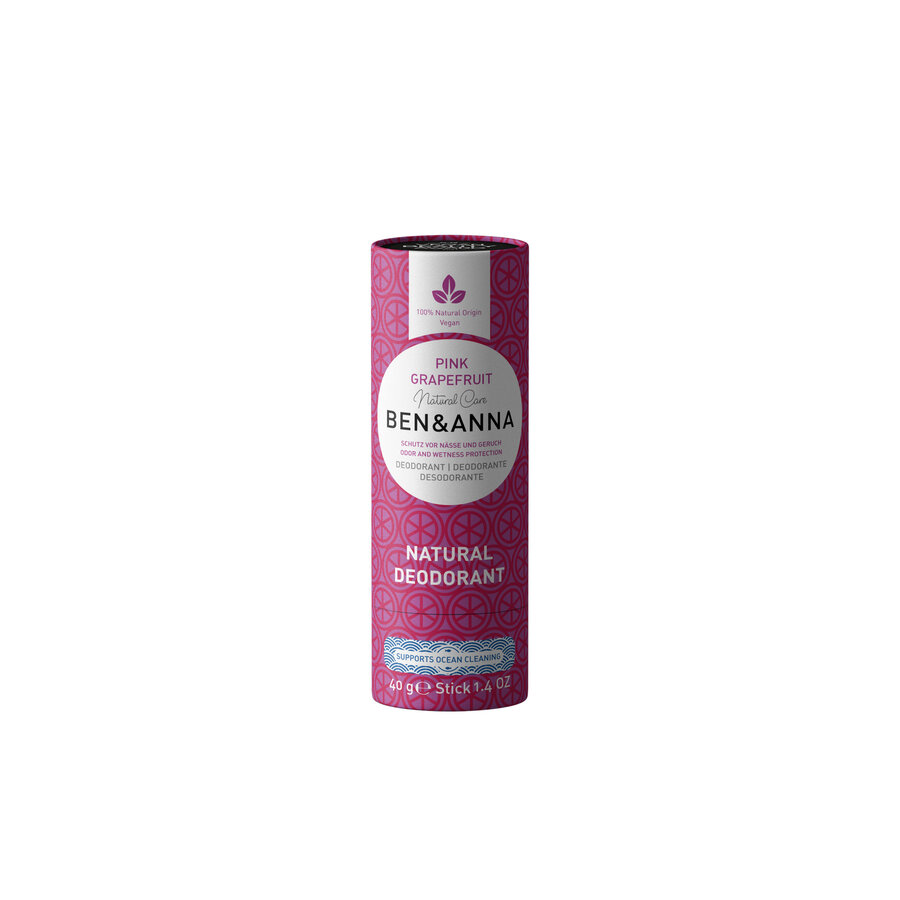 Natural Care Papertube Deodorant Pink Grapefruit