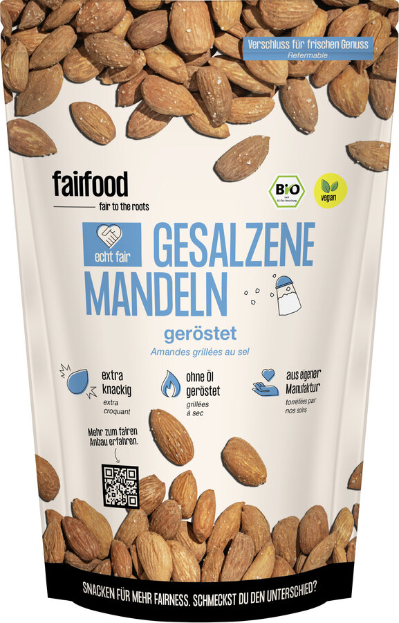Mandeln geröstet & gesalzen (125g, Beutel, )