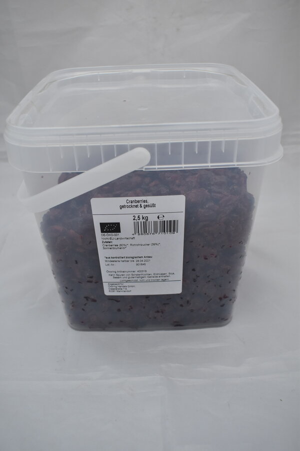 Bio-Cranberries, getrocknet und gesüßt