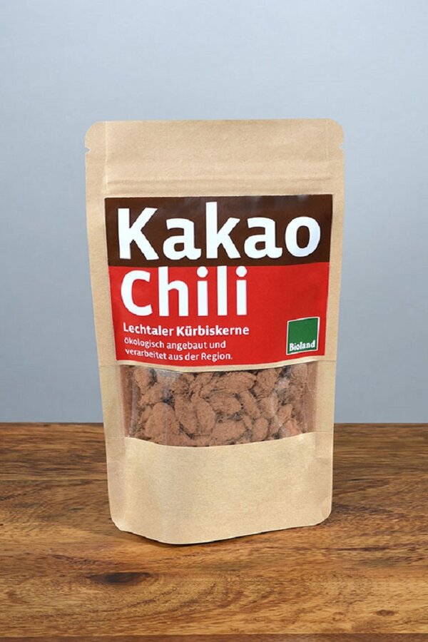 Kakao Chili Kürbiskernknabberei