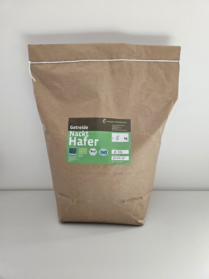 Nackthafer Bioland, bayerisches Biosiegel