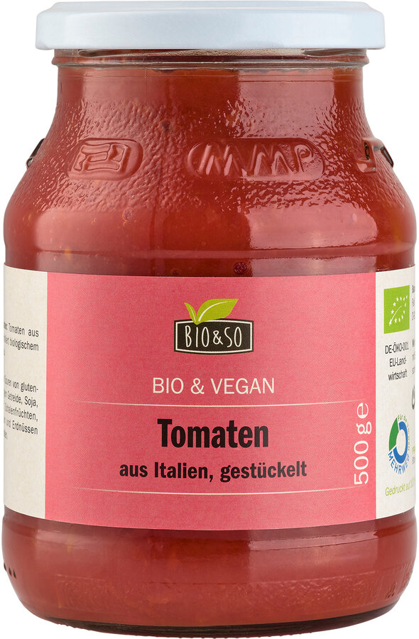 Stückige Tomaten, (Pfandwerk)