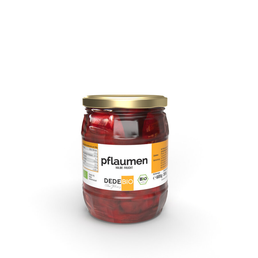 Pflaumen, halbe Frucht