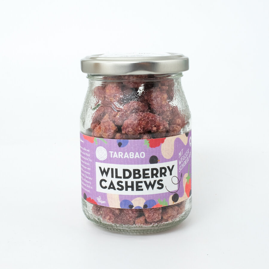 Wildberry-Cashews im Pfandglas