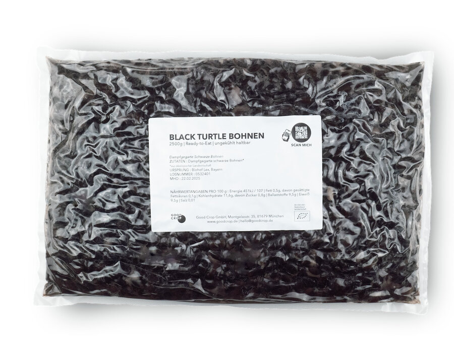 Ready-To-Eat Black Turtle Bohnen (ungekühlt haltbar)