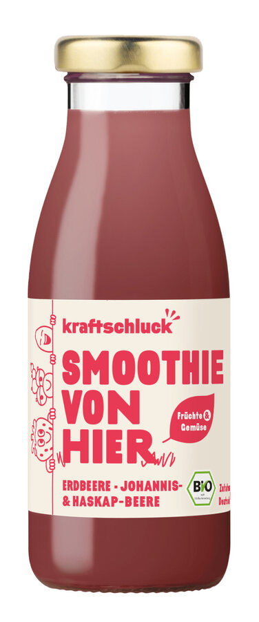 Roter Smoothie, ERDBEERE, JOHANNIS- & HASKAPBEERE
