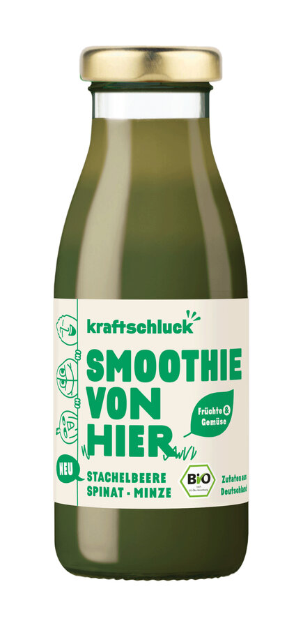Grüner Smoothie, STACHELBEERE, SPINAT, MINZE
