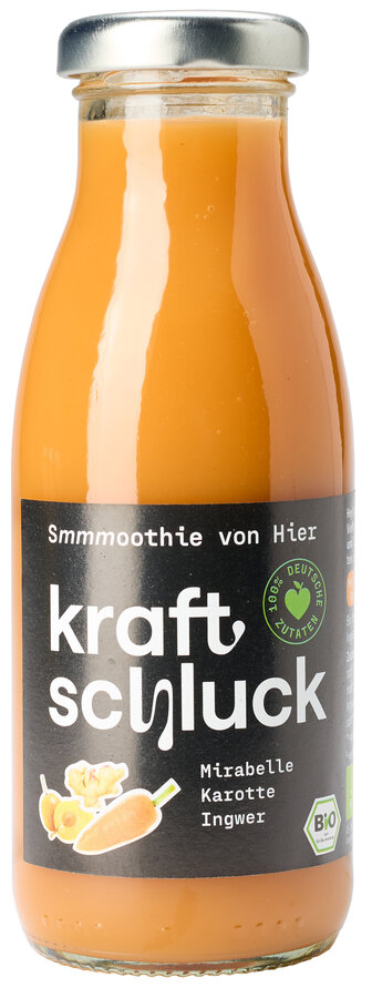 Gelber Smoothie, MIRABELLE, KAROTTE, INGWER