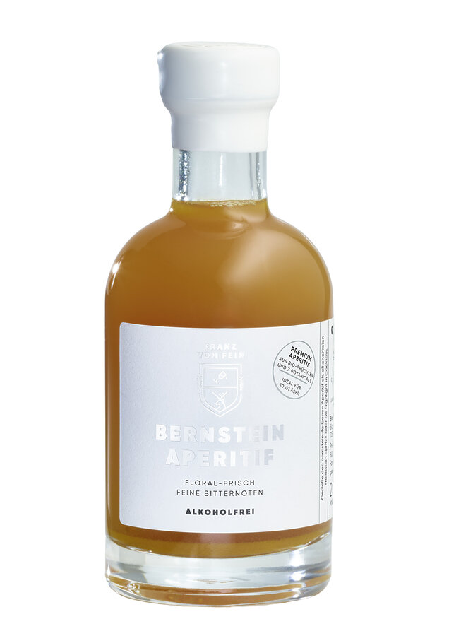 Alkoholfreier Bernstein Aperitif, ideal für 10 Gläser