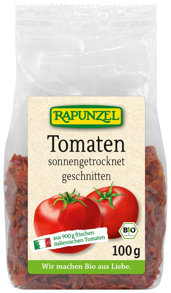 Tomaten getrocknet, geschnitten in Würfel