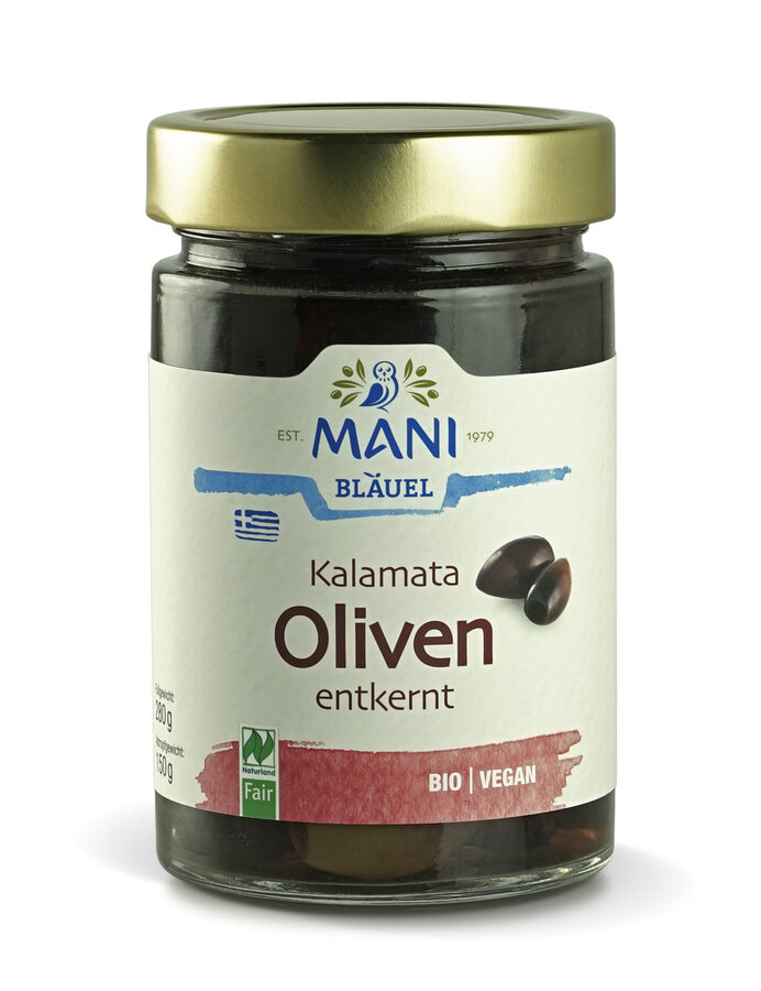 Kalamata Oliven in Lake, entkernt, NL Fair