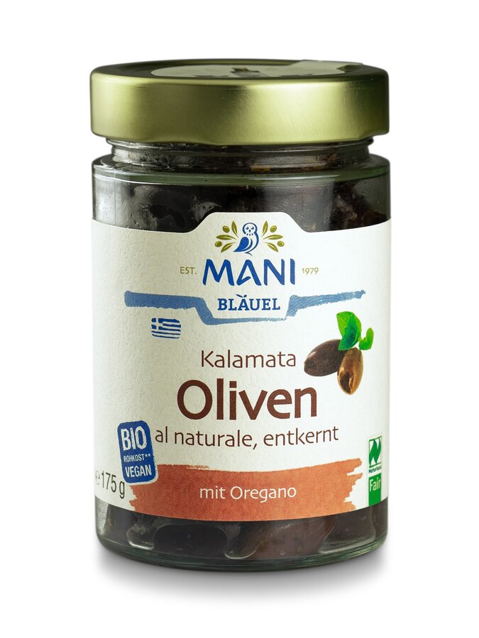 Kalamata Oliven al naturale, entkernt, NL Fair
