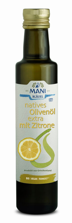 Natives Olivenöl extra mit Zitrone
