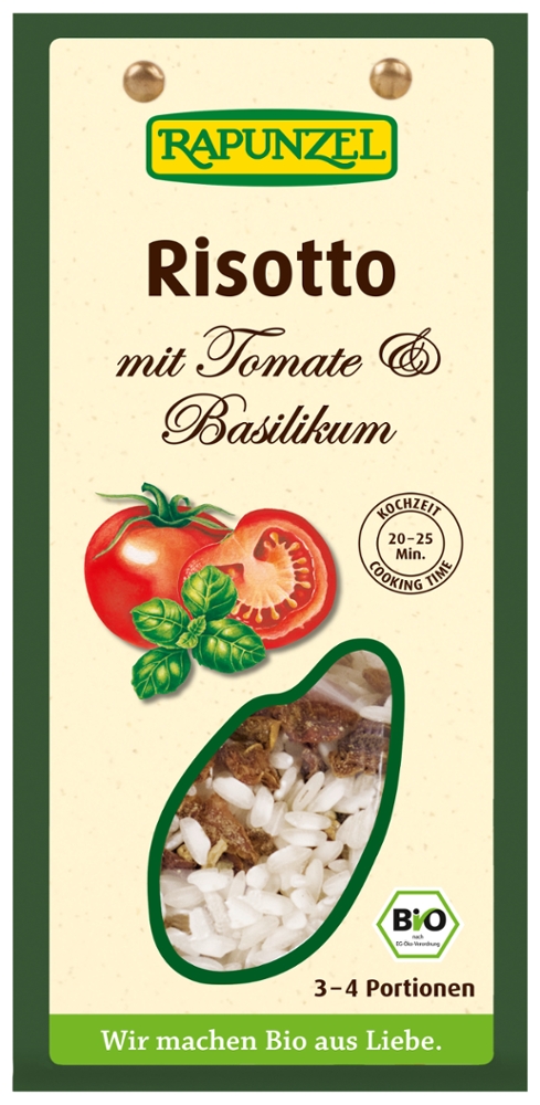 Risotto mit Tomaten & Basilikum