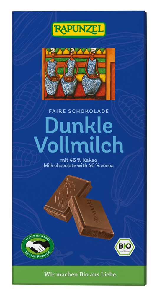 Vollmilch Schokolade 46% Kakao Dunkel HIH