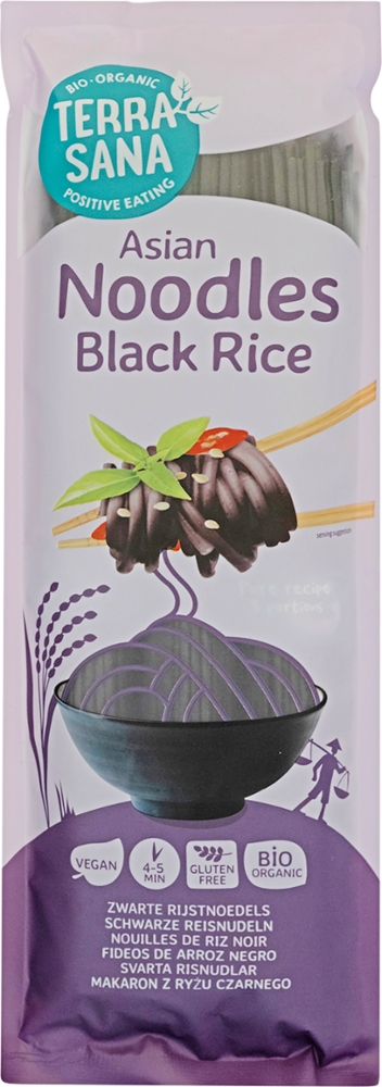 Schwarze Reisnudeln