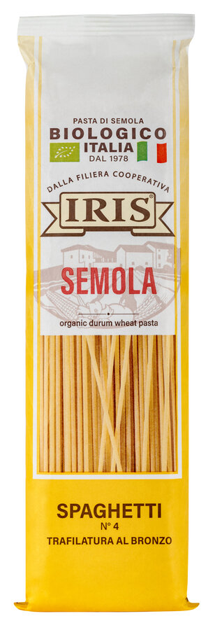 Spaghetti hell aus Bio-Hartweizengrieß  von IRIS 100% italienischer Landwir
