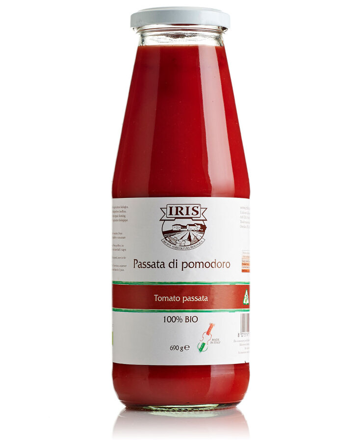 Passierte Tomaten ohne Zusatz von Zucker im Glas 