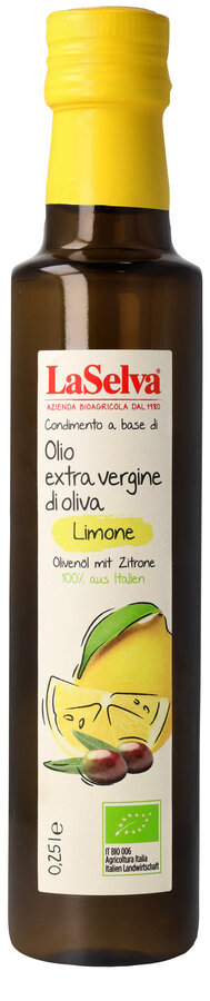 Olivenöl mit Zitrone - Zubereitung aus nat.Olivenöl extra und Zitronen
