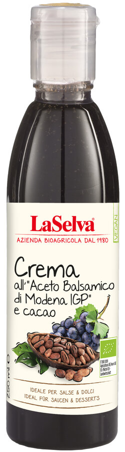 Creme mit Balsamessig aus Modena und Kakao IGP