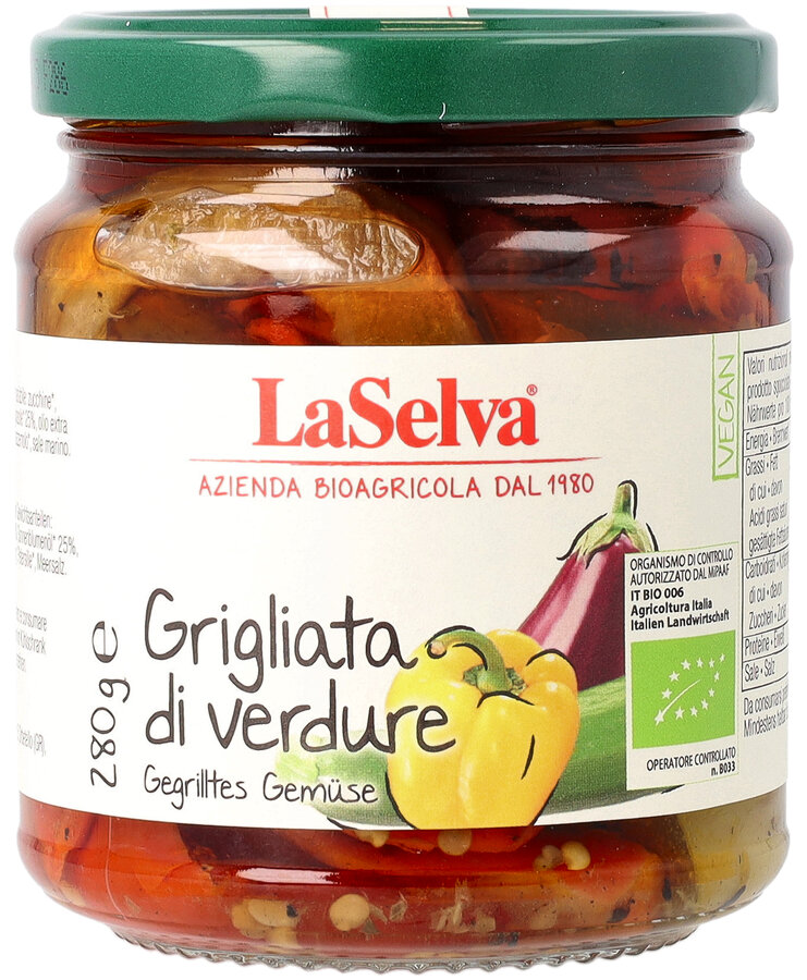 Gegrilltes Gemüse in Öl