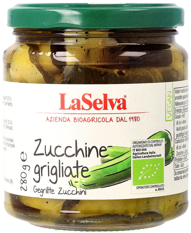 Gegrillte Zucchini in Öl