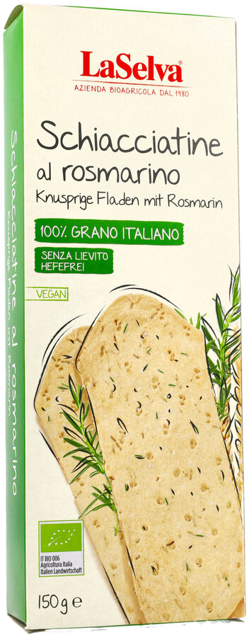 Knusprige Fladen mit Rosmarin - Knuspergebäck