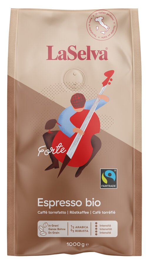 Espresso "Forte" - Röstkaffee ganze Bohne