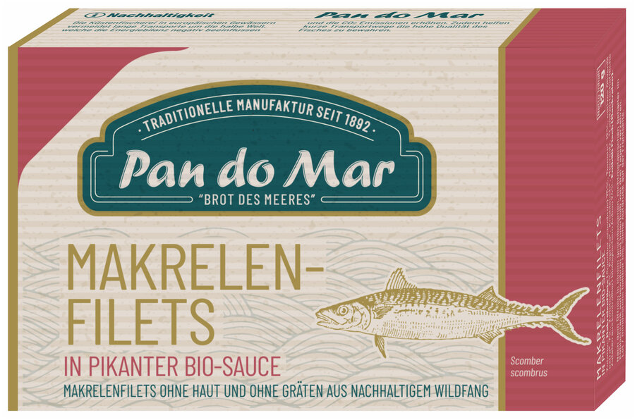Makrelenfilets in pikanter Bio-Sauce