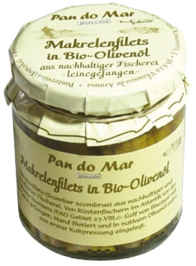 Makrelenfilets in Bio-Olivenöl
