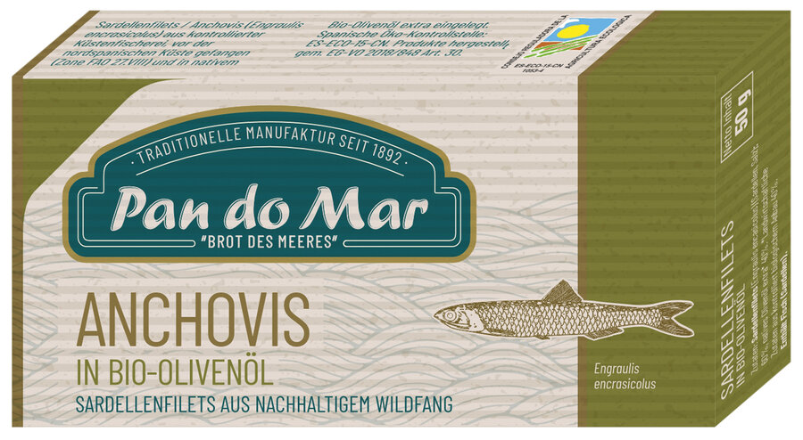 Anchovis in Bio-Olivenöl