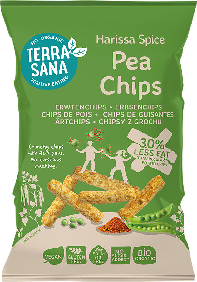 Erbsenröllchen mit Harissa-Geschmack