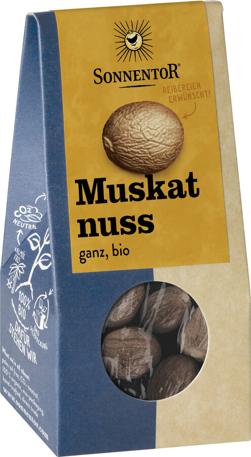 Muskatnuss ganz, Packung