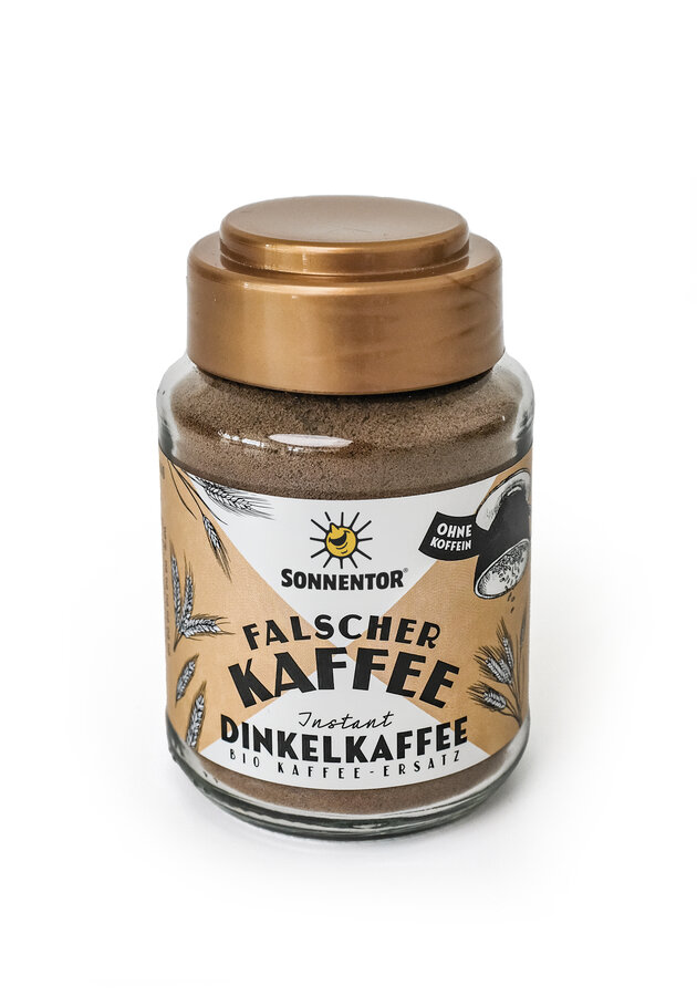 Dinkelkaffee Falscher Kaffee Instant, Glas