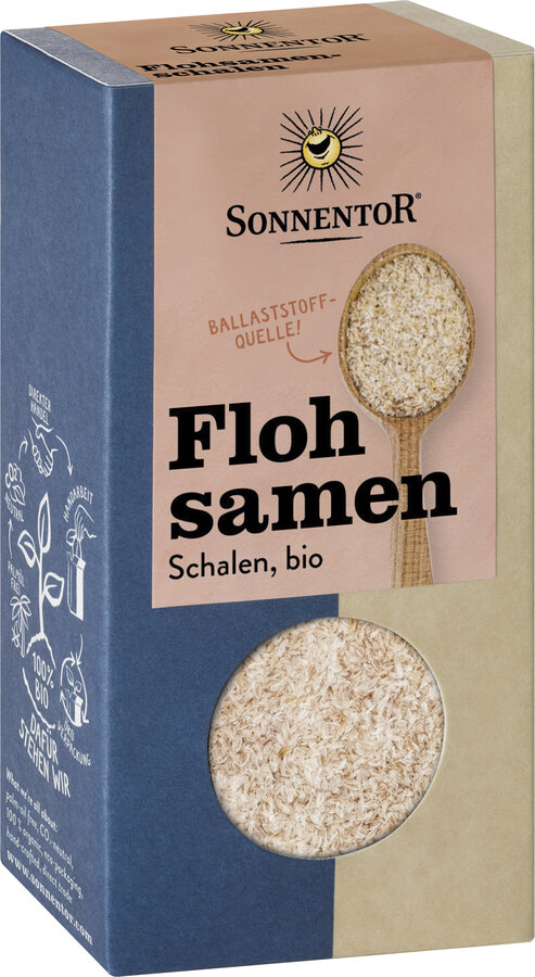 Flohsamenschalen, Packung