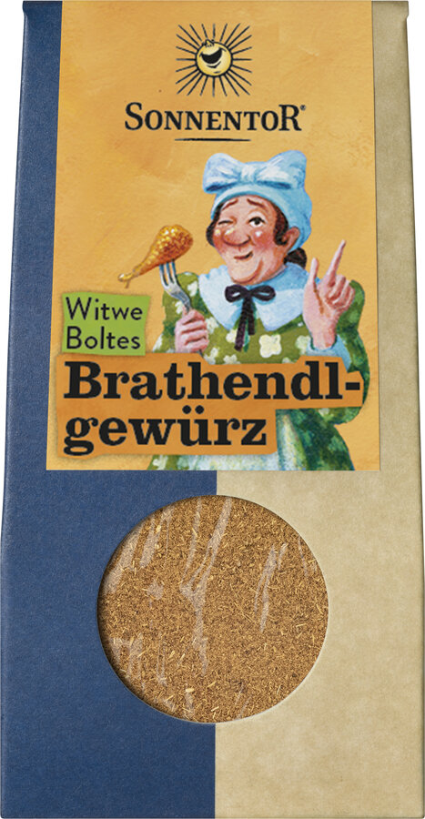 Witwe Boltes Brathendlgewürz, Packung